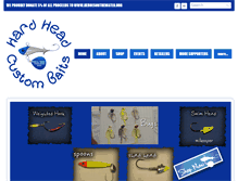 Tablet Screenshot of hardheadcustombaits.com